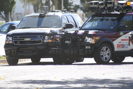 Photo of autonomous car collision