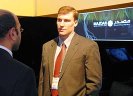 Steven Griffiths, Executive Director, MIT TDP Abu Dhabi Program, at the World Future Energy Summit, Abu Dhabi, January 2008.