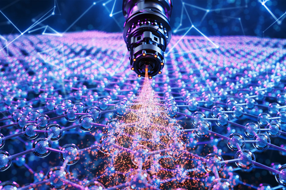 Ion implantation using a tandem accelerator on bulk material