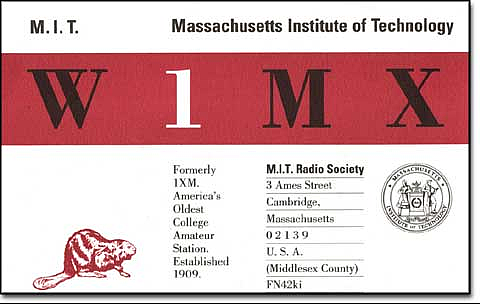 W1MX QSL Card